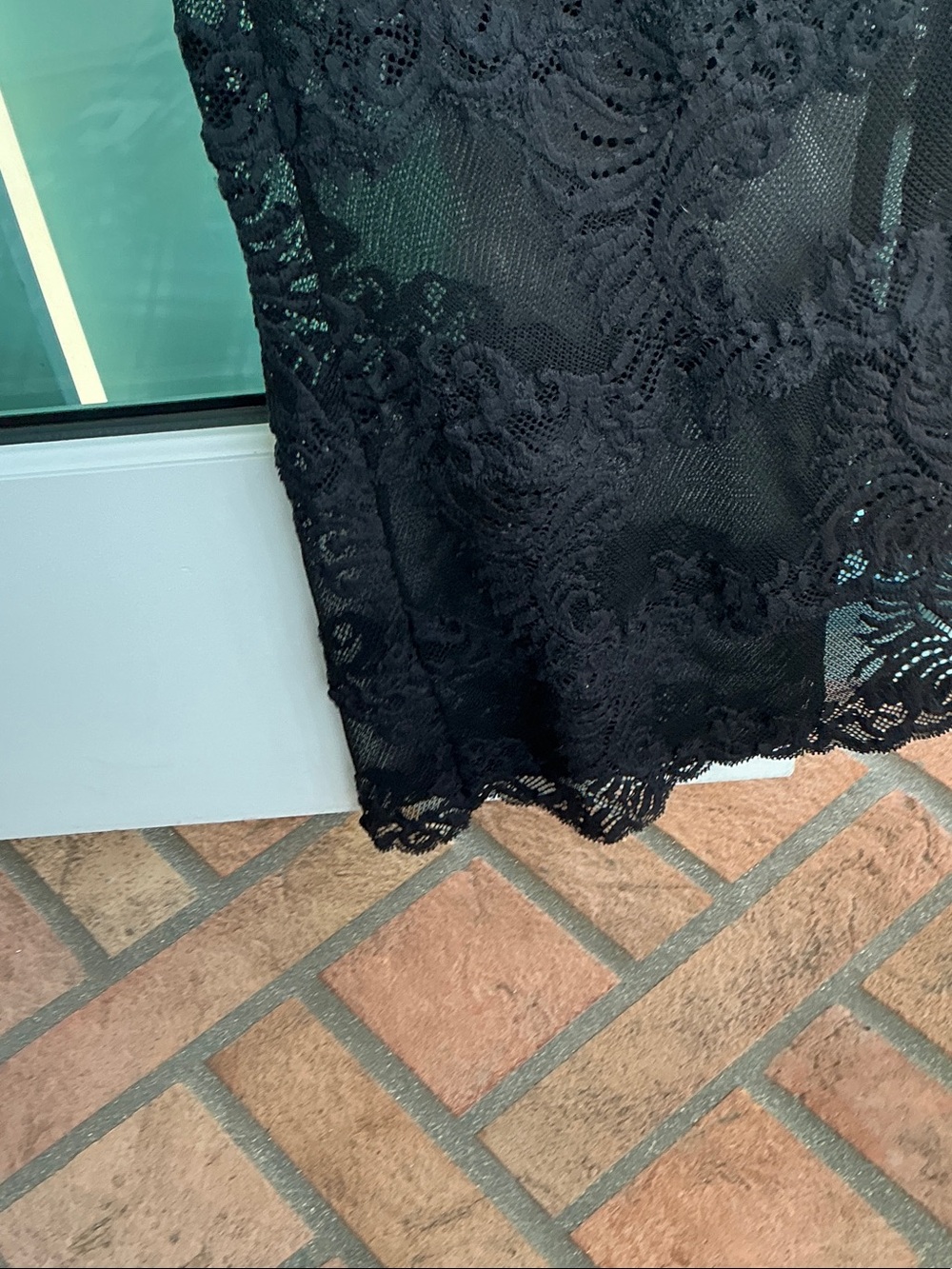 Natori Black Lace Dress Lingerie - Picture 8 of 9